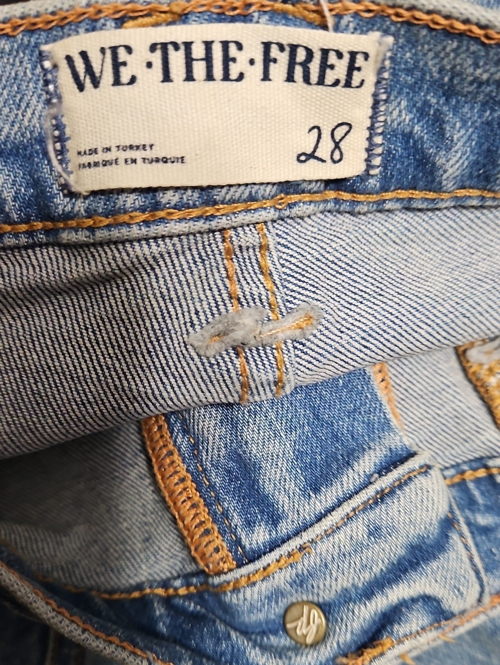 Free People We The Free Slim Patch Pocket Boot-Cut Jeans - Picture 8 of 9